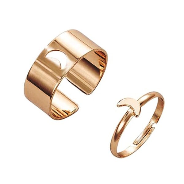 Copper Moon Couple Ring - Lifestyle