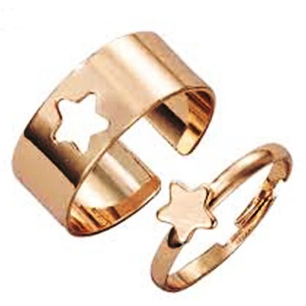 Copper Star Couple Ring