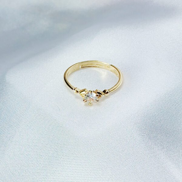 Diamond Golden Promise Ring - luxore - lifestyle - rings - 14