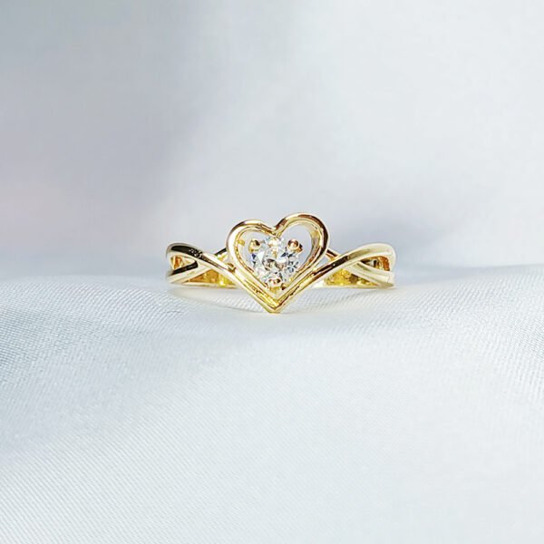 Diamond Golden Promise Ring - luxore - lifestyle - rings - 17