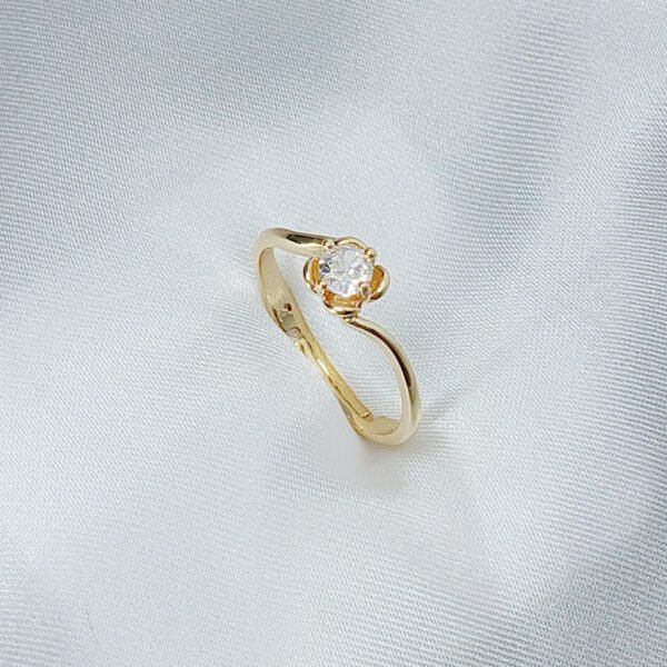 Diamond Golden Promise Ring - luxore - lifestyle - rings - 28