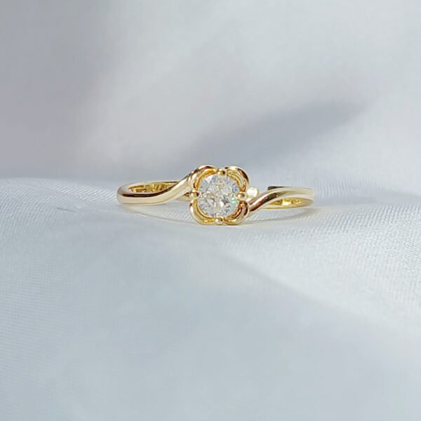 Diamond Golden Promise Ring - luxore - lifestyle - rings - 30