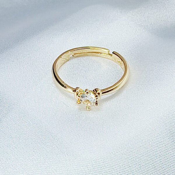 Diamond Golden Promise Ring - luxore - lifestyle - rings - 4