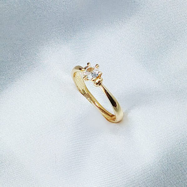 Diamond Golden Promise Ring - luxore - lifestyle - rings - 5
