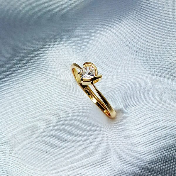 Diamond Golden Promise Ring - luxore - lifestyle - rings - 7