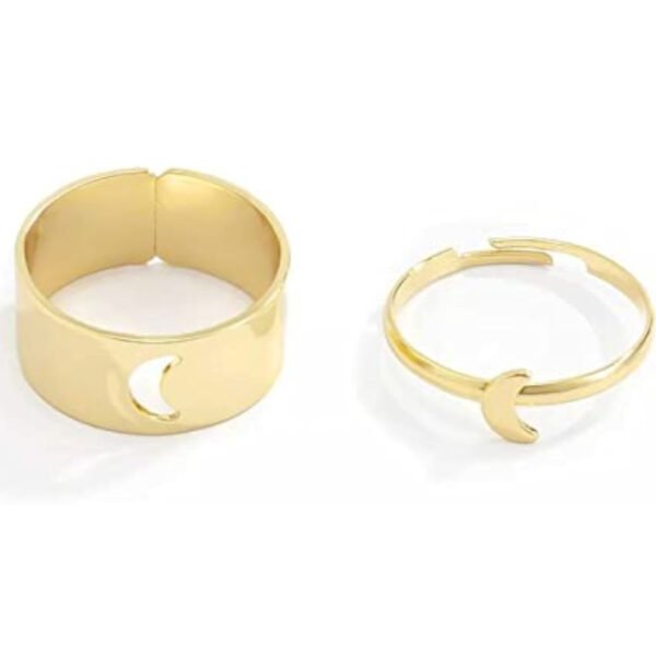 Golden Moon Couple Ring - Lifestyle